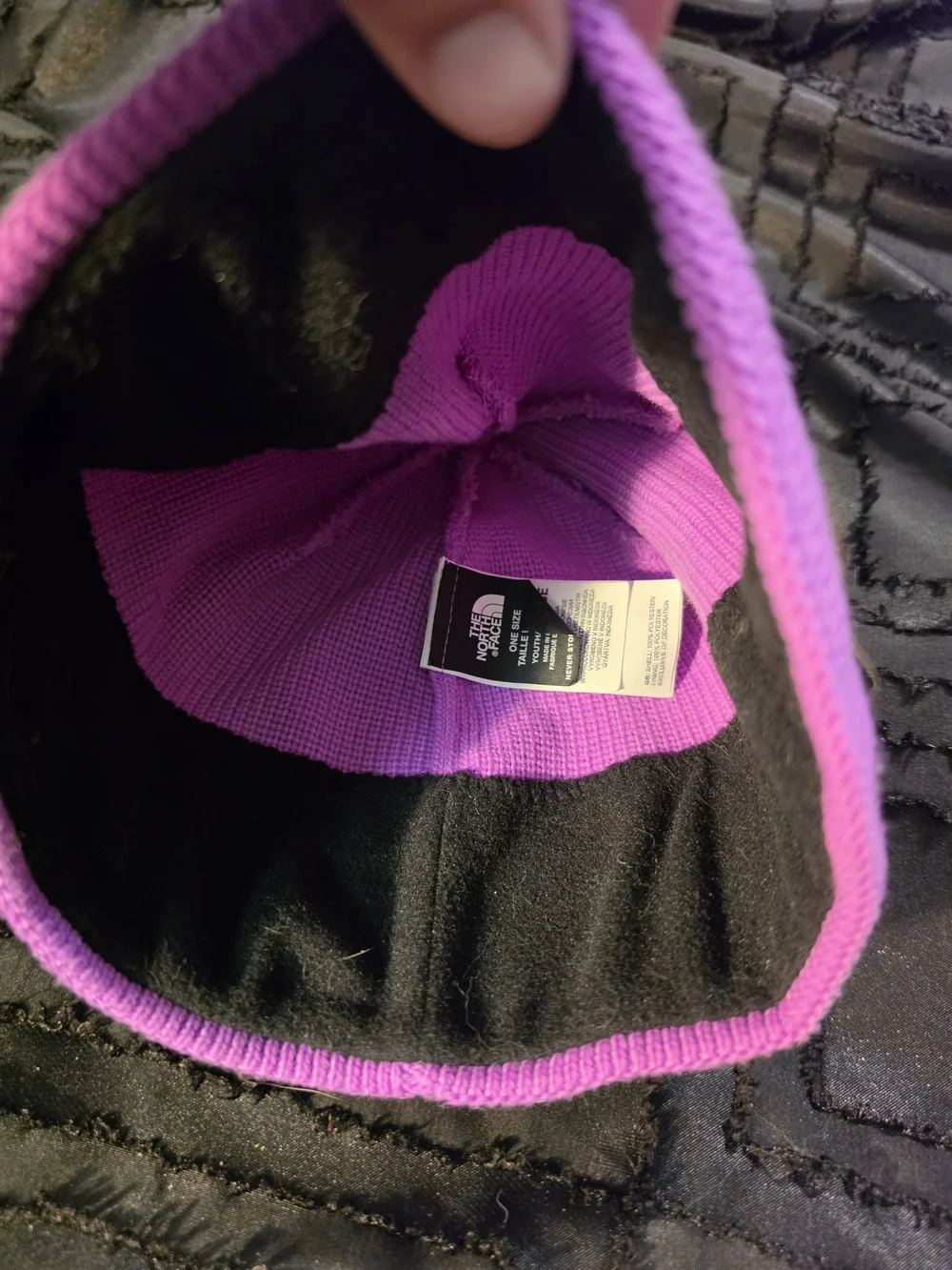 The North Face Kids Purple Knit Beanie